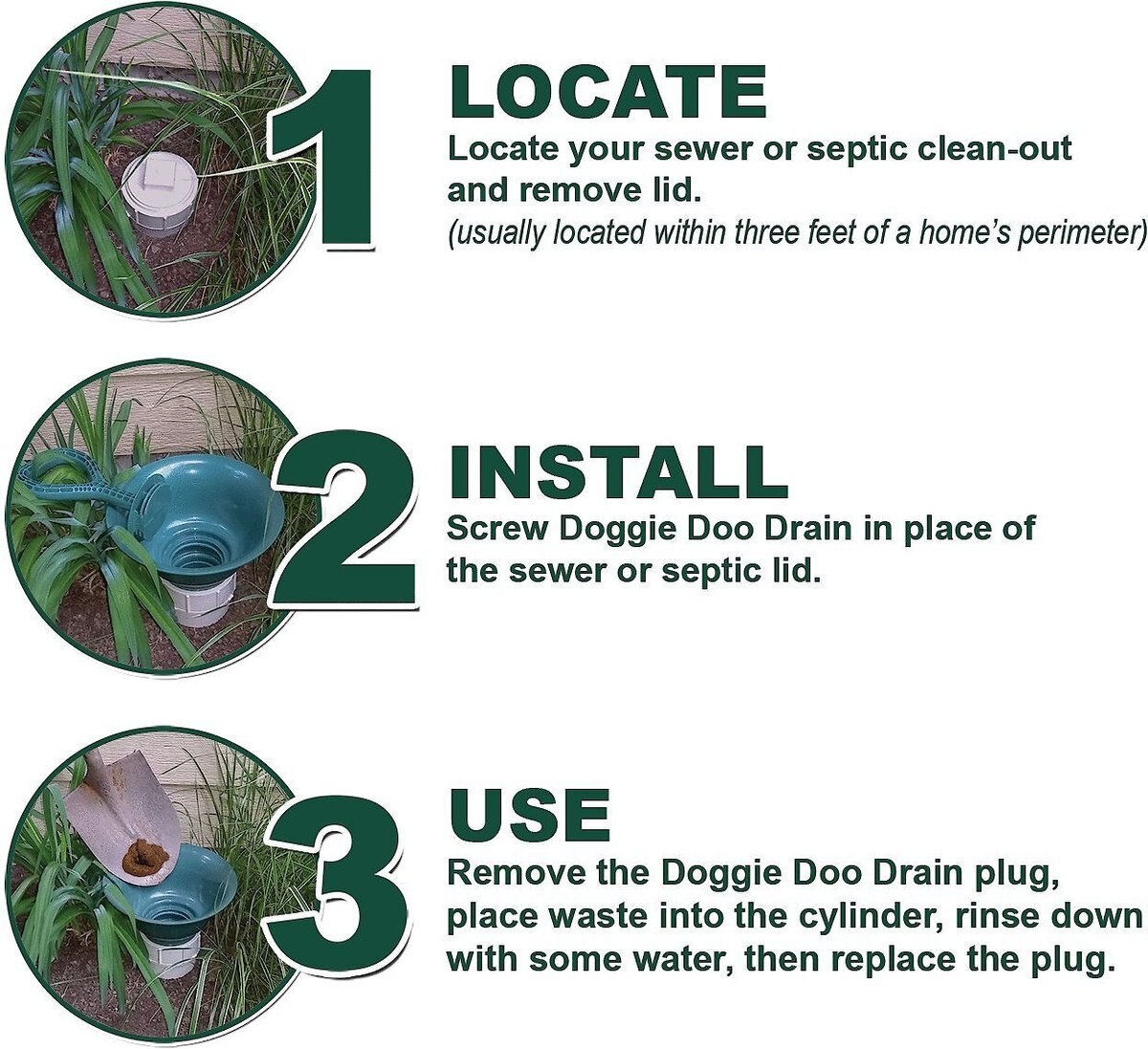 Doggie Doo Drain Pet Waste Removal