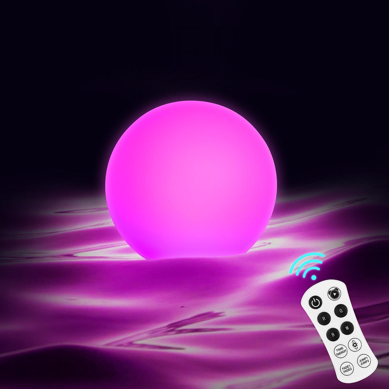 Osaladi 4pcs Floating Pool Lights Led Ball Shaped Lamps Waterproof Battery Powered Ball Lights Rechargeable Pool Lights