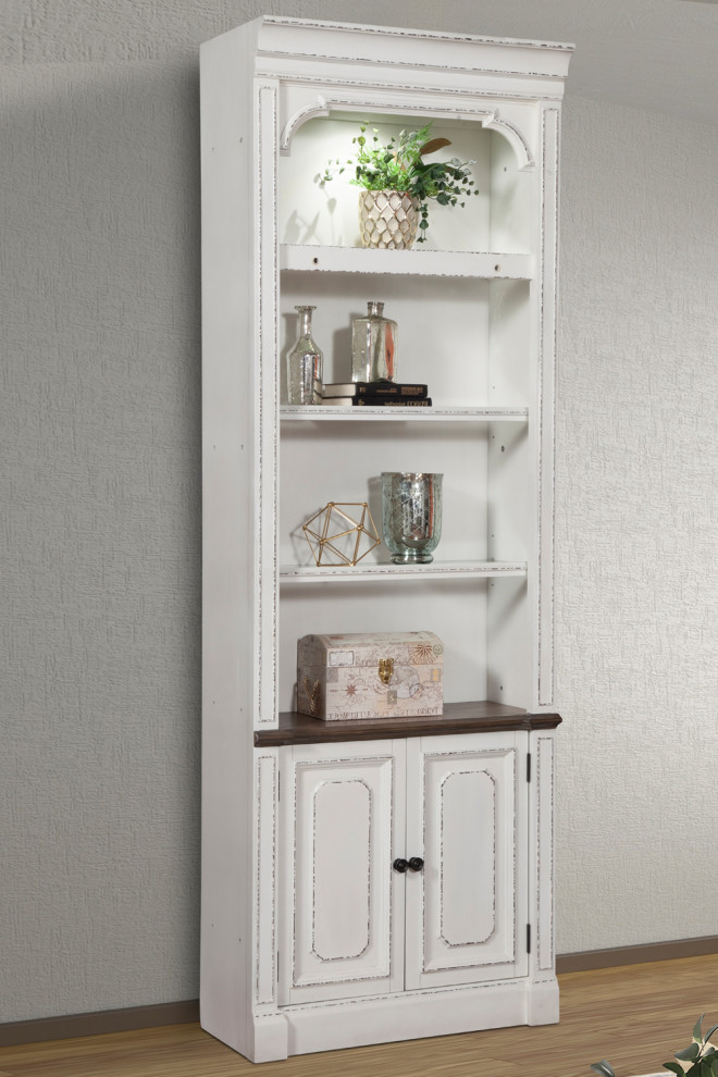 Parker House Provence 32 quotOpen Top Bookcase   Farmhouse   Bookcases   by Parker House  Houzz