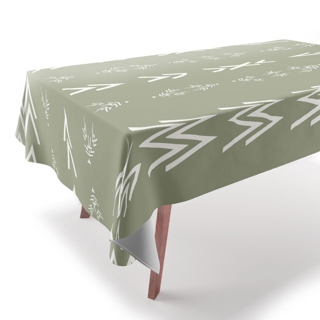 Sheila Wenzel ganny Sage Minimalist Mudcloth Tablecloth Deny Designs