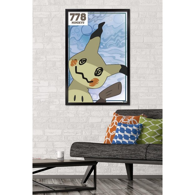 Trends International Pok mon Mimikyu 778 Framed Wall Poster Prints