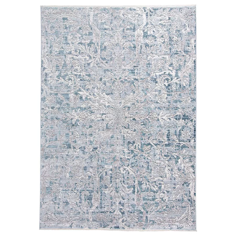 Weave and Wander Tirza Blue Bohemian Ornamental Area Rug