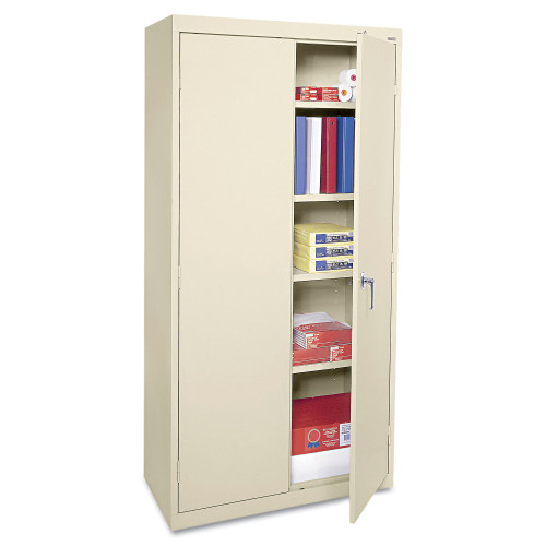 Alera Economy Assembled Storage Cabinet， 36w x 18d x 72h， Putty (CME7218PY)