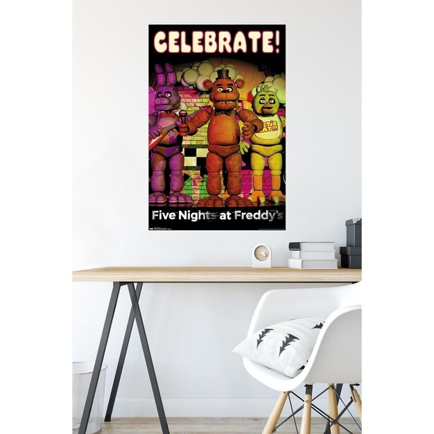 Trends International Five Nights At Freddy x27 s Celebrate Unframed Wall Poster Prints