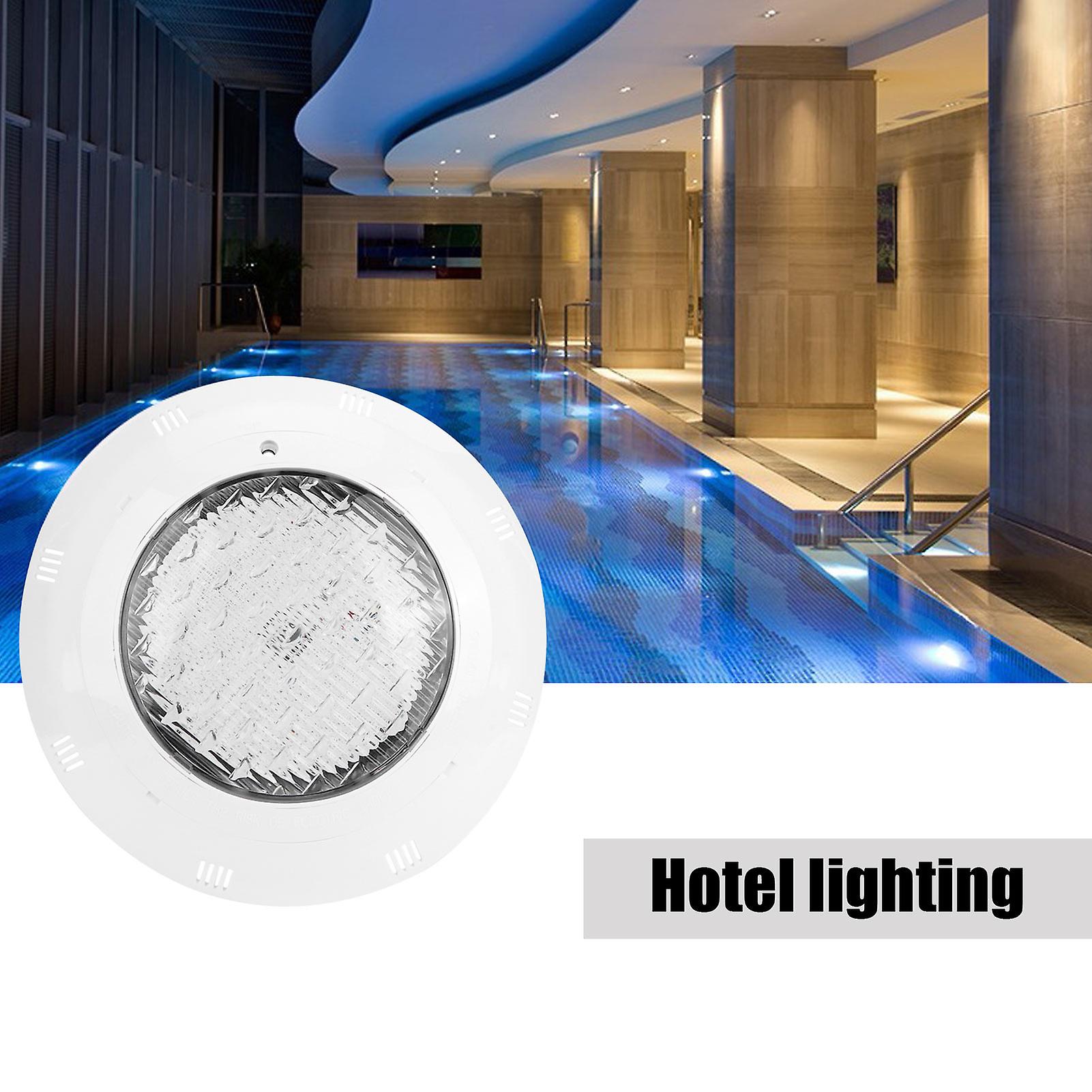 Smd2835 Led Swimming Pool Light Ac12v Ip68 Waterproof Wall-mounted Underwater Lamp Warm Light For Pool， Aquarium， Fish Tank， And Fountain[12w]