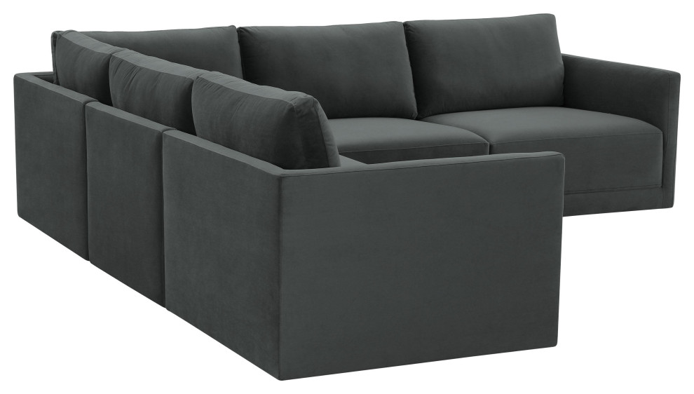 Willow Charcoal Modular L Sectional   Transitional   Sectional Sofas   by First of a Kind USA Inc  Houzz