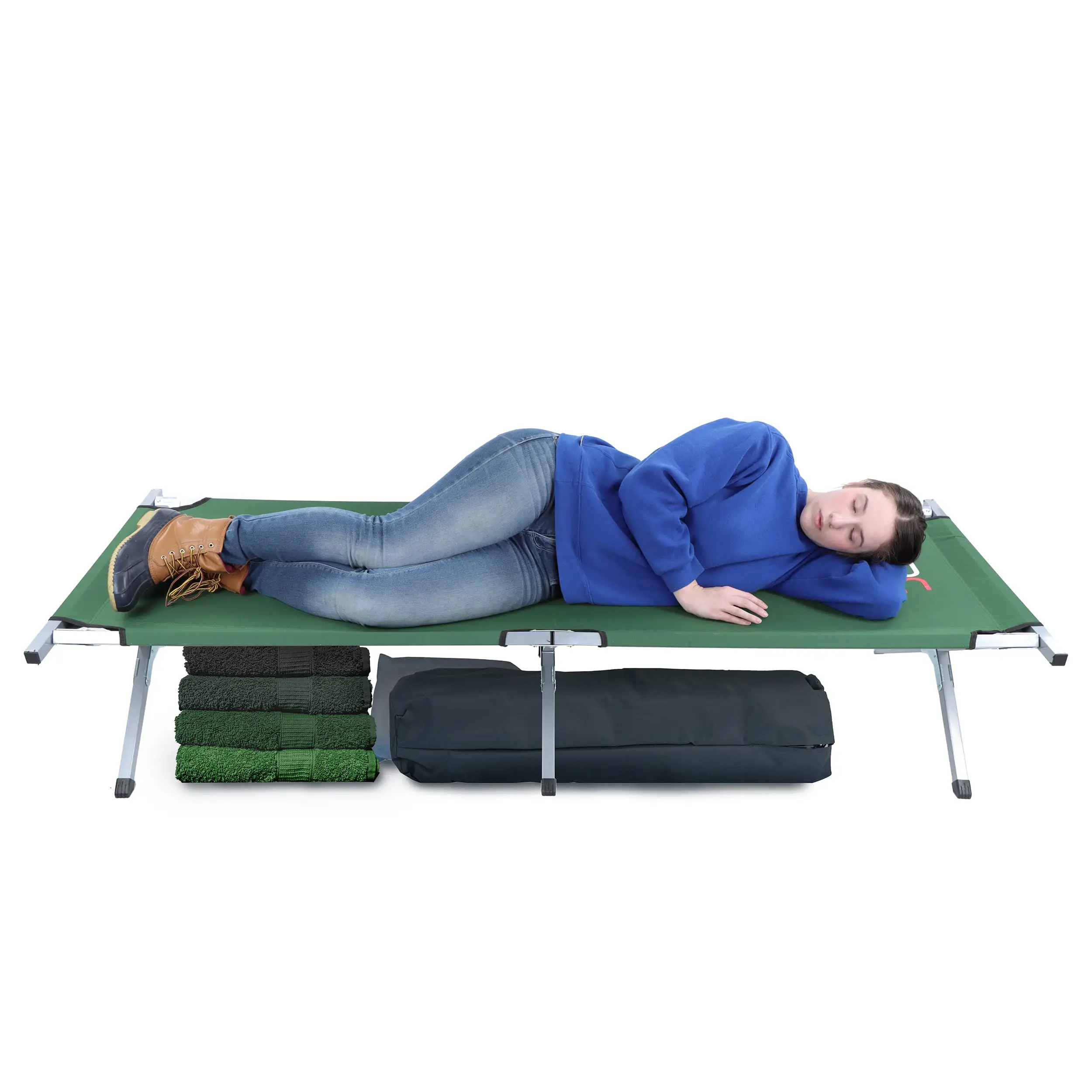 Wholesale Custom Outdoor Modern Lightweight Single Adult Portable Hiking Camping Folding Bed