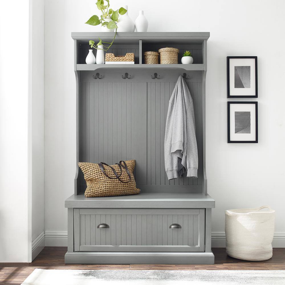 CROSLEY FURNITURE Seaside Gray Hall Tree CF6006-GY