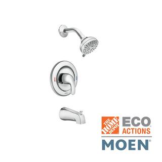 MOEN Adler Single-Handle 4-Spray Tub and Shower Faucet in Chrome (Valve Included) 82603