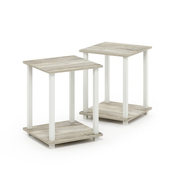 Porch and Den Rutherford Simplistic Square End Tables (Set of 2)