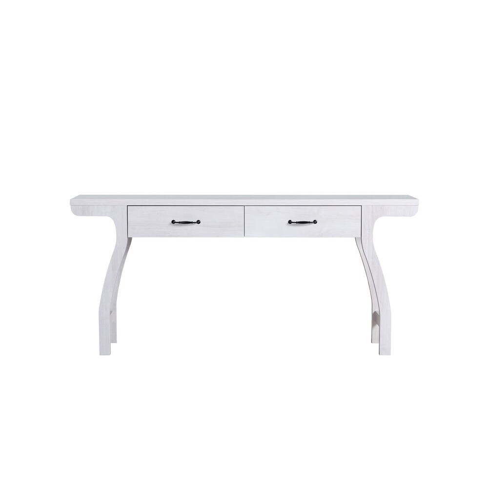 Jessica Contemporary White Oak 70 inch 2 Drawer Console Table by Furniture of America