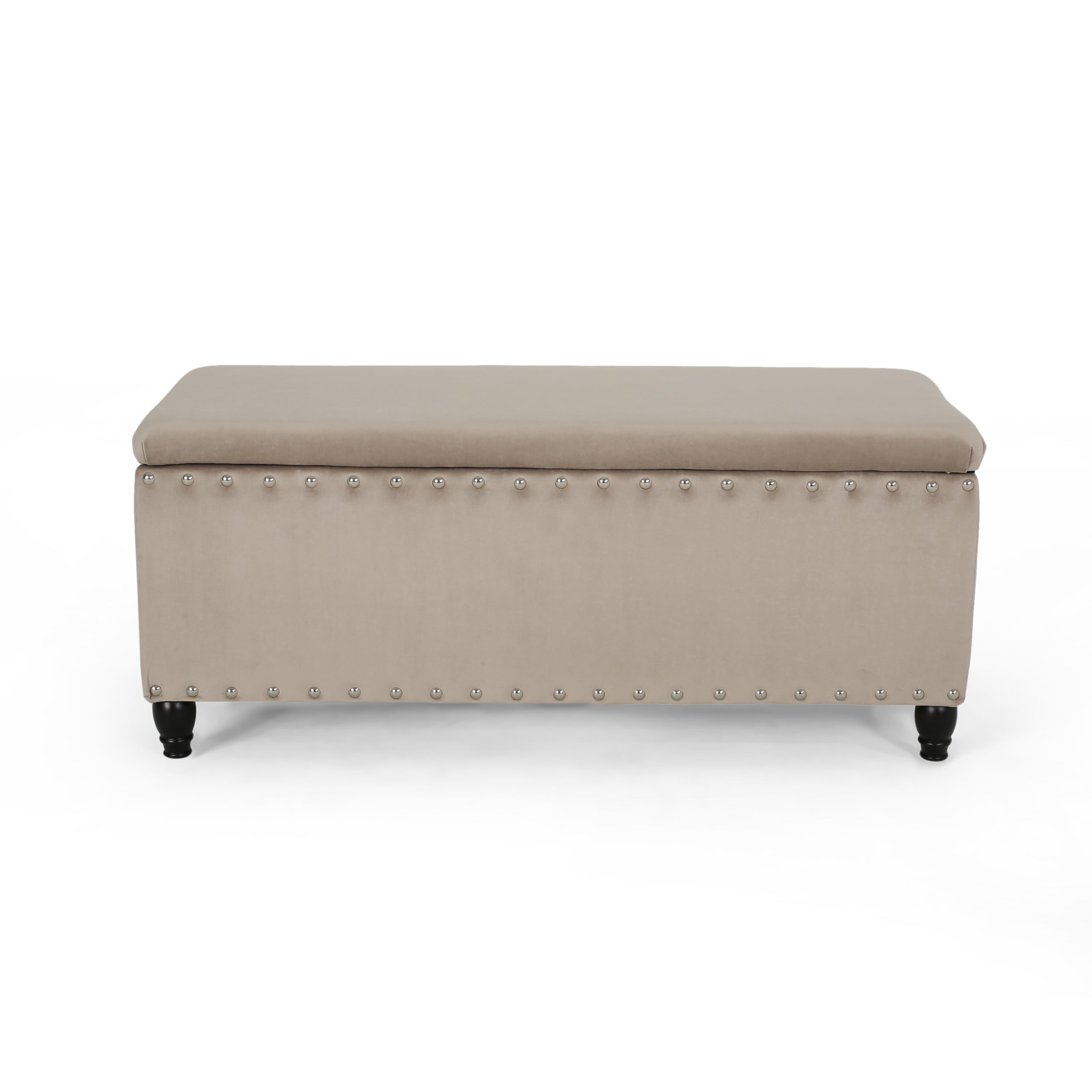 Bancroft Rectangle Velvet Storage Ottoman Bench