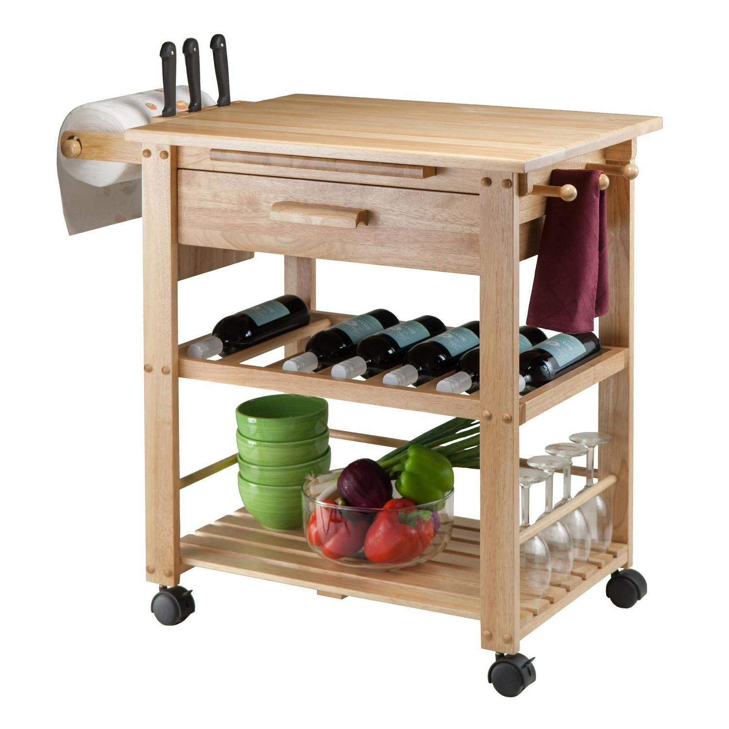 Winsome Finland Kitchen Cart Natural (83644)