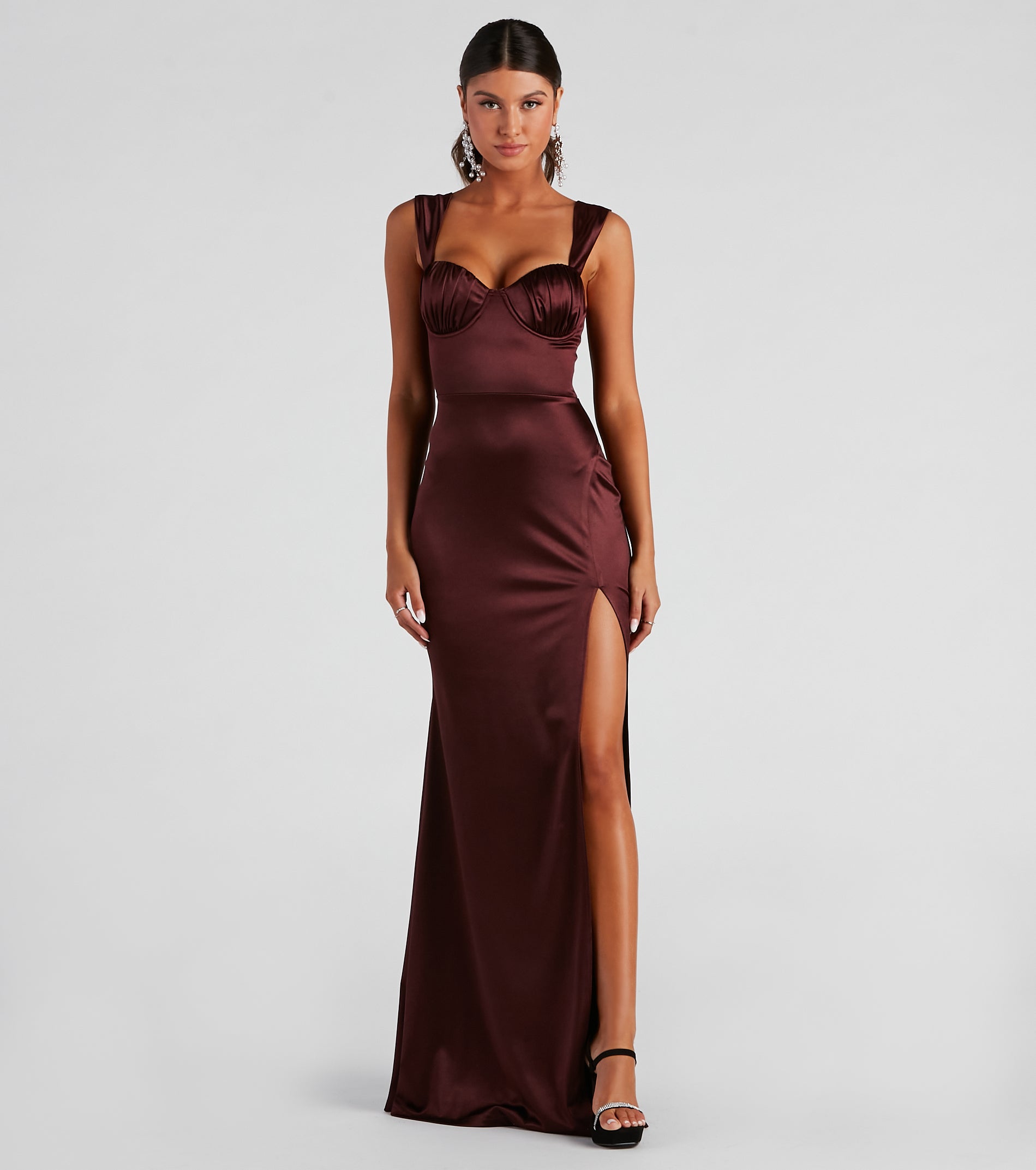 Catrina Formal Satin Sweetheart Dress