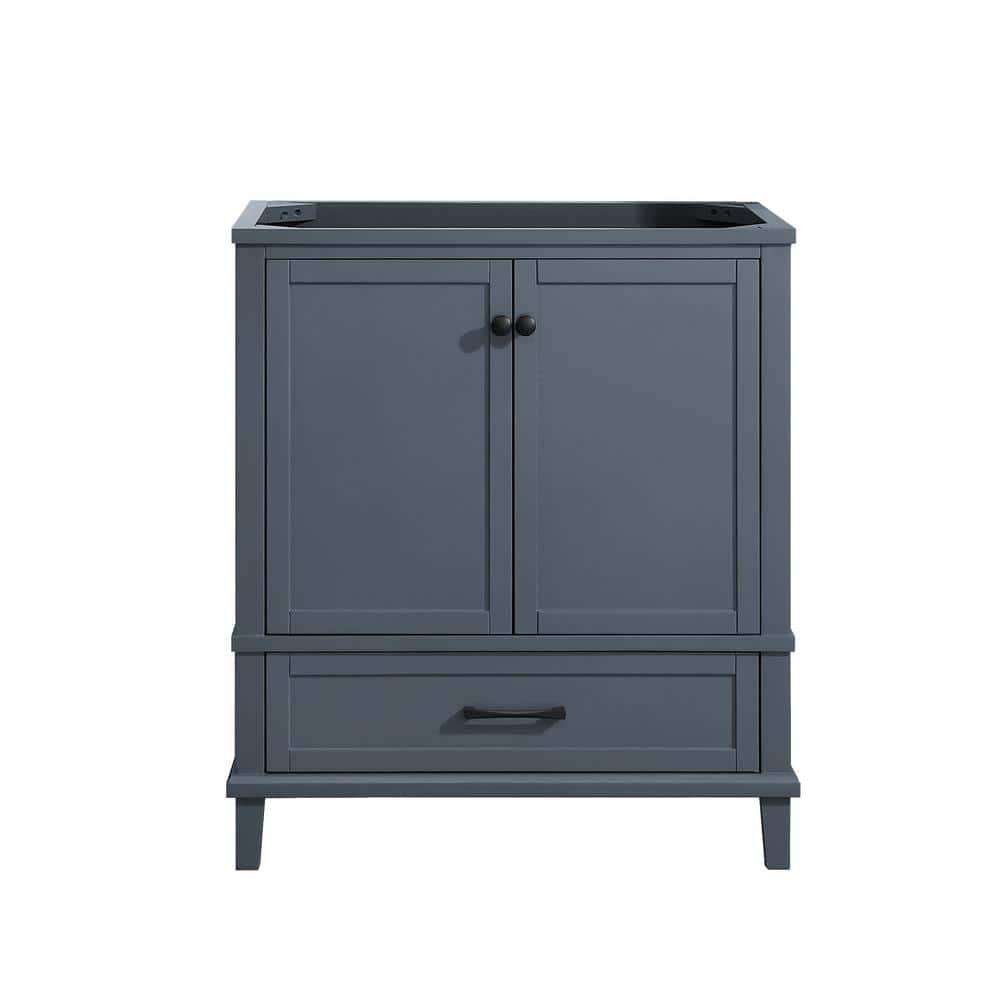 Home Decorators Collection Merryfield 30 in W x 2112 in D Bathroom Vanity Cabinet Only in Dark BlueGray