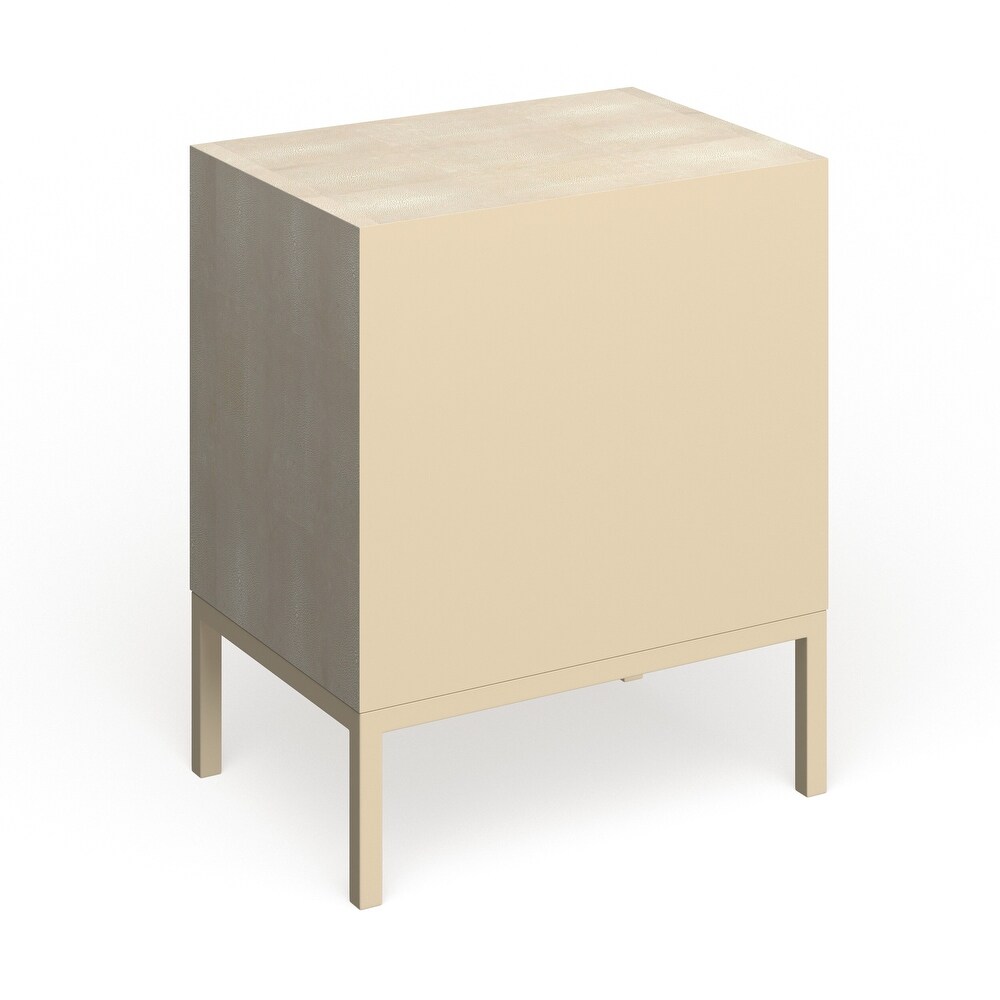 SAFAVIEH Couture High Line Collection Camden Faux Stingray Nightstand