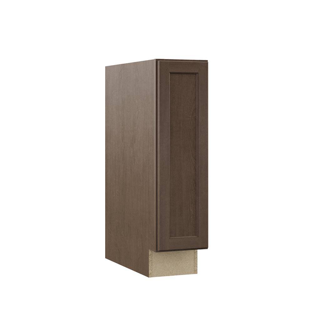 Hampton Bay Shaker Assembled 9x34.5x24 in. Base Kitchen Cabinet in Brindle KBF09-BDL