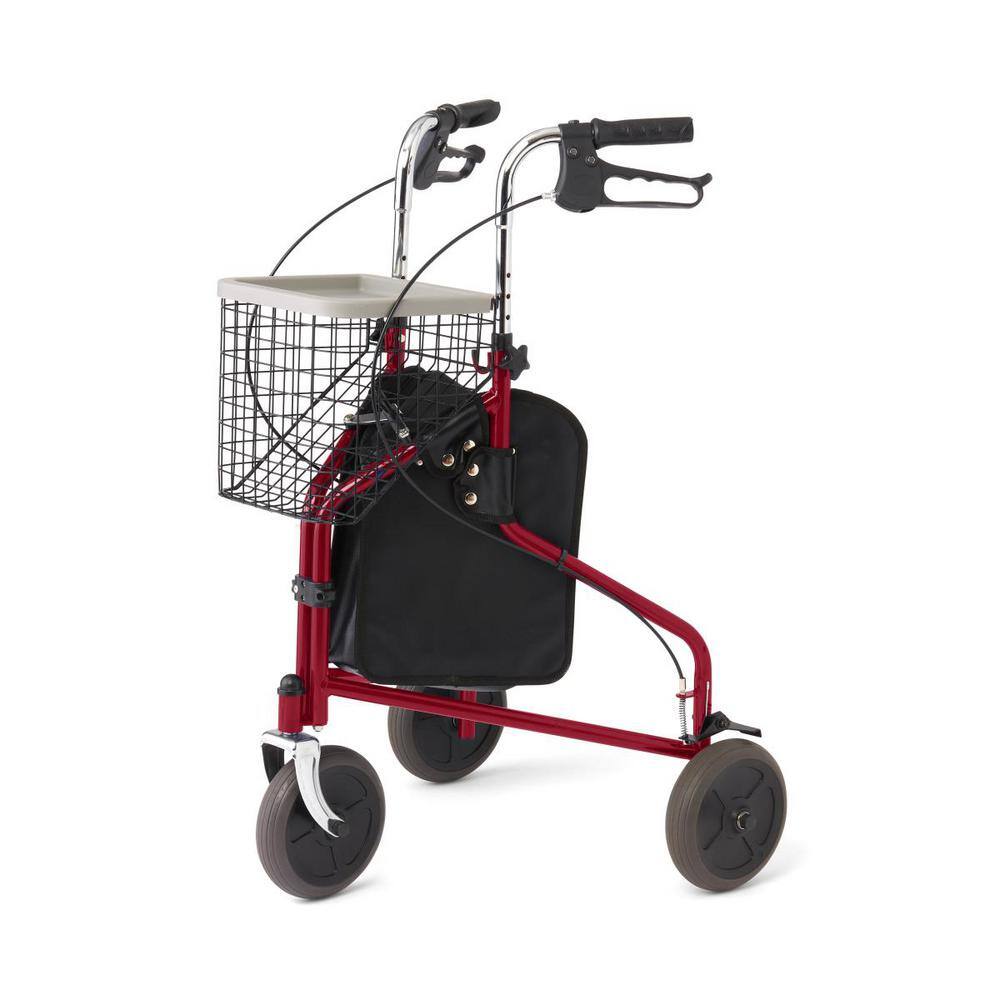 3-Wheeled Rollator Red MDS86840TRIR