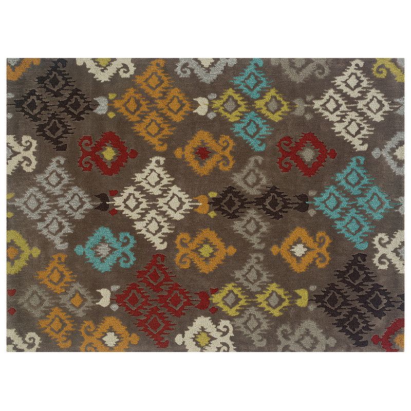 Linon Trio Damask Rug