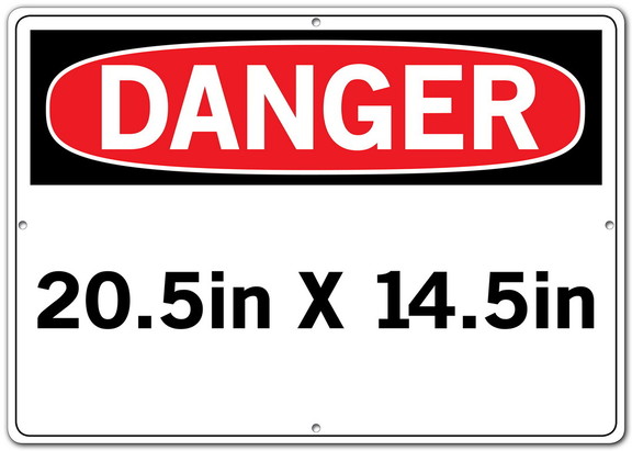 Vestil  SI D 62 E AC 130 sign danger 62 20.5x14.5 ...