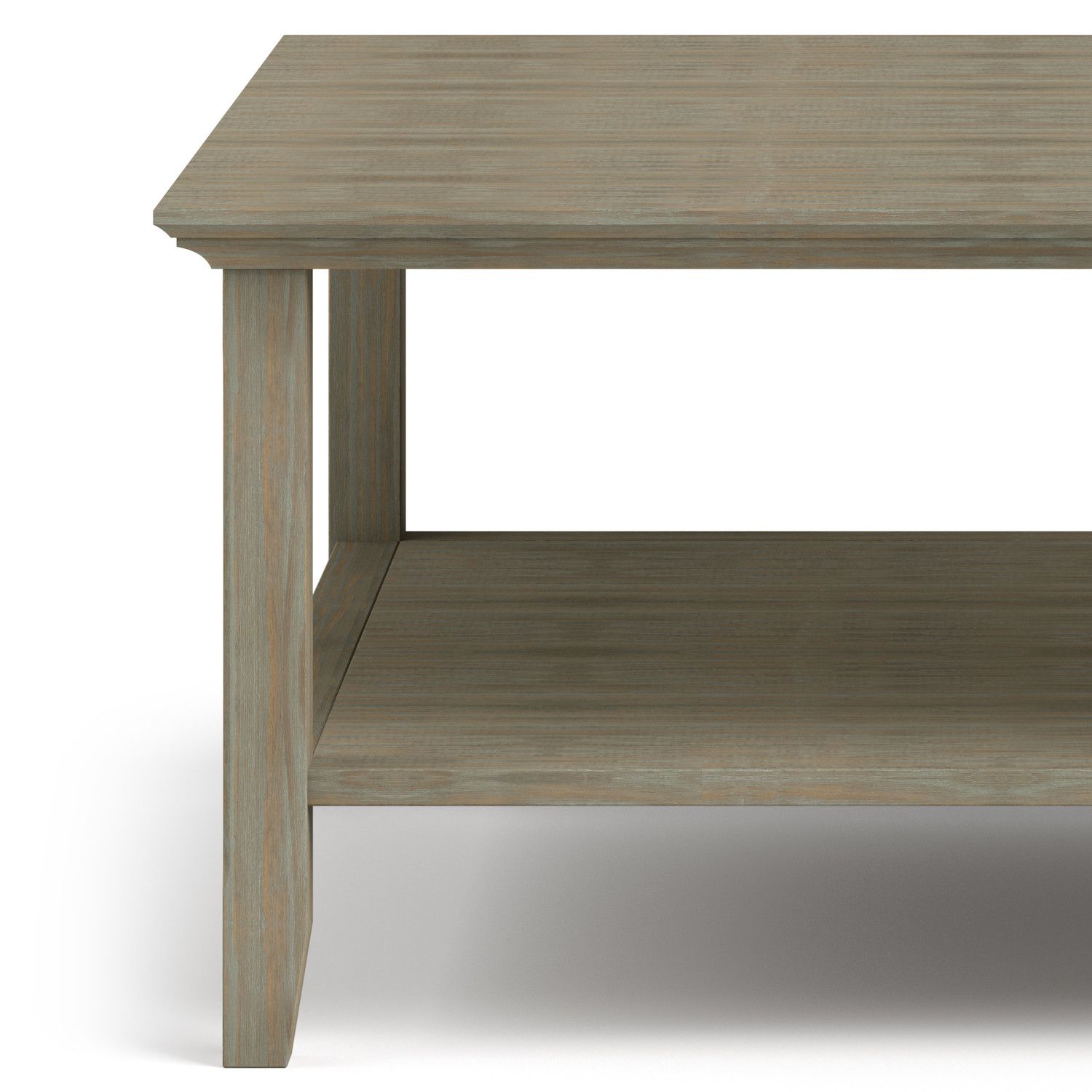 Simpli Home Acadian Square Rustic Coffee Table