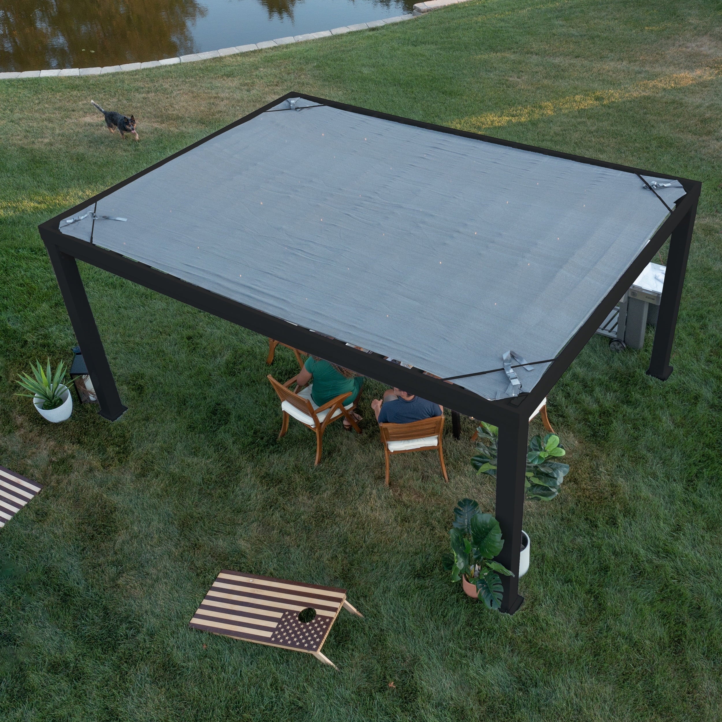 Backyard Discovery 16' x 12' Trenton Modern Steel Pergola