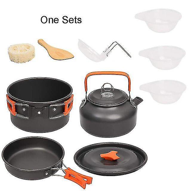 Naiwang Cam Ware Kit Outdoor Ing Set - Pan Pot Travelling Hi Picnic Bbq Tableware Equipment