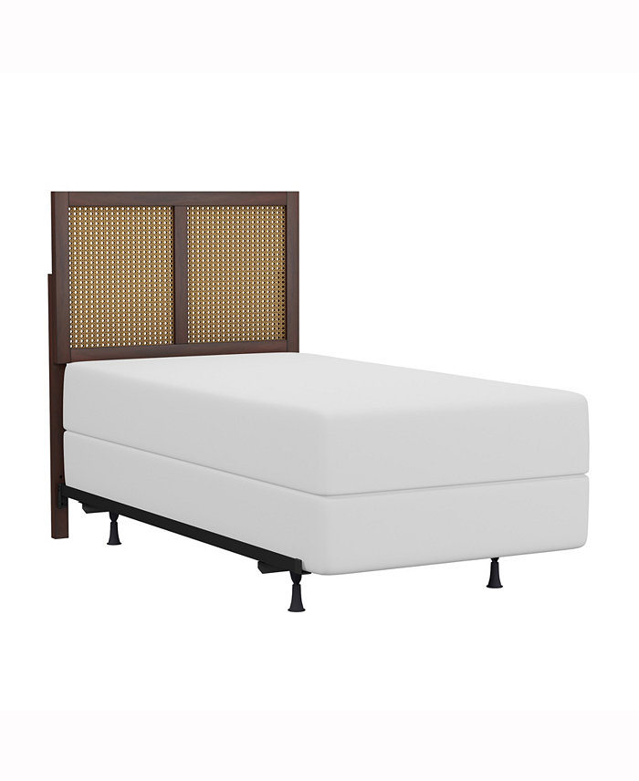 Hillsdale 50 Wood and Cane Panel Serena Furniture Twin Headboard with Frame