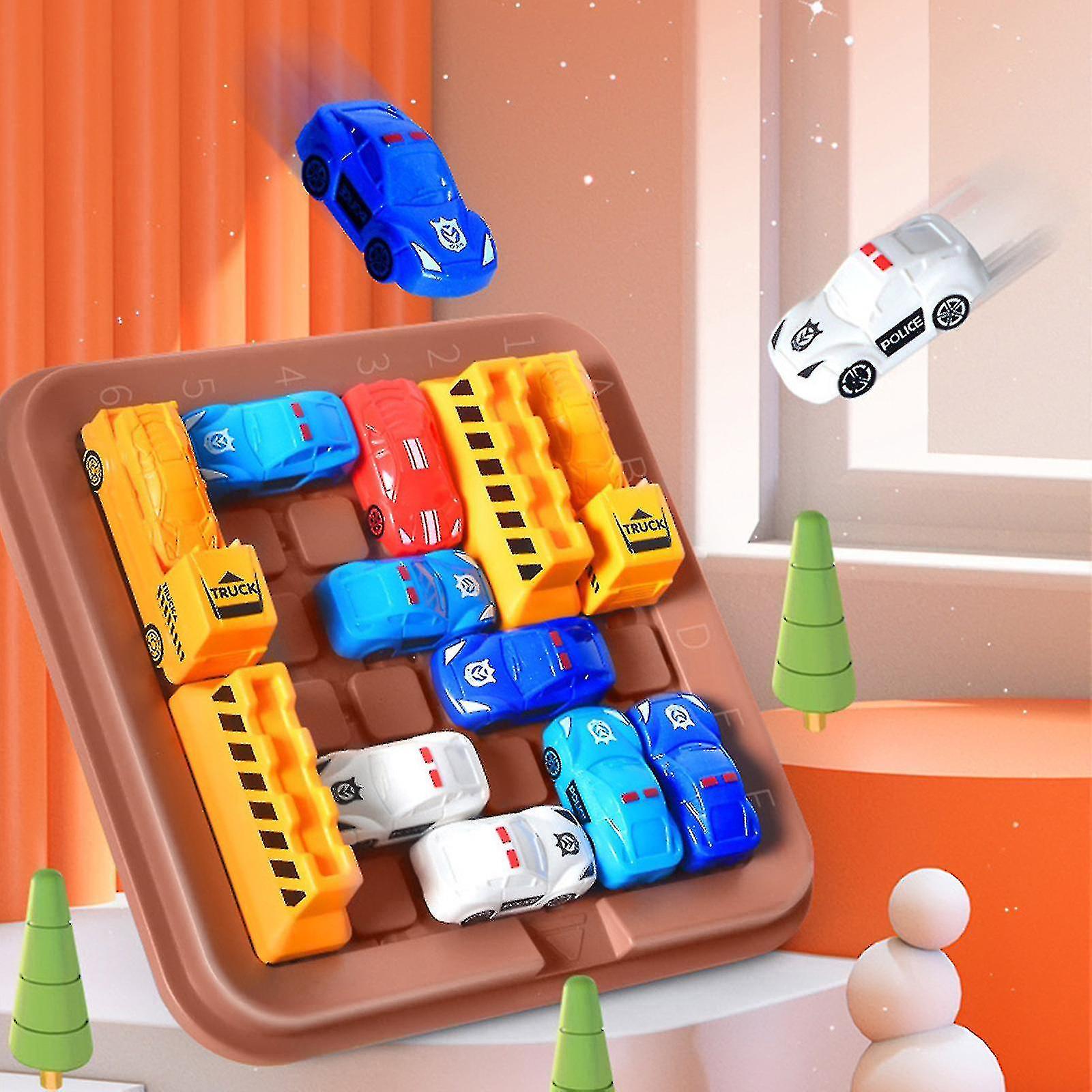 Car Moving Tangram Puzzle Kids Educational Board Toys Children Logical Thinking Training Chess Intellect Gifts