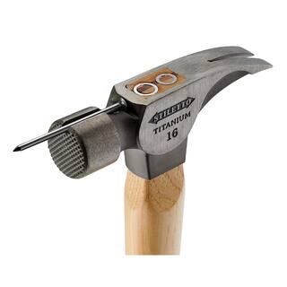 Stiletto 16 oz. Titanium Milled Face Hammer with 18 in. Curved Hickory Handle TI16MC