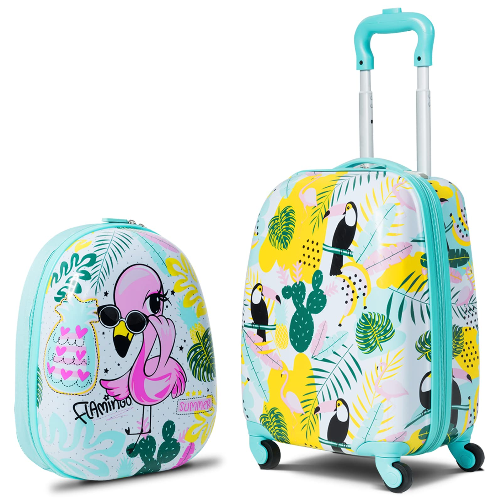 BABY JOY 2 PC Kids Luggage, 16