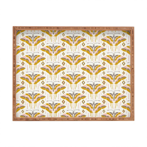 Heather Dutton La Maison Des Papillons Rectangle Bamboo Tray Deny Designs