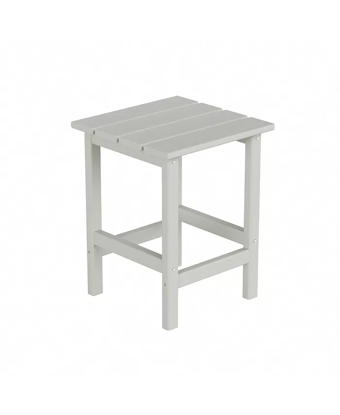 WestinTrends All-Weather Outdoor Patio Poly Adirondack Side Table