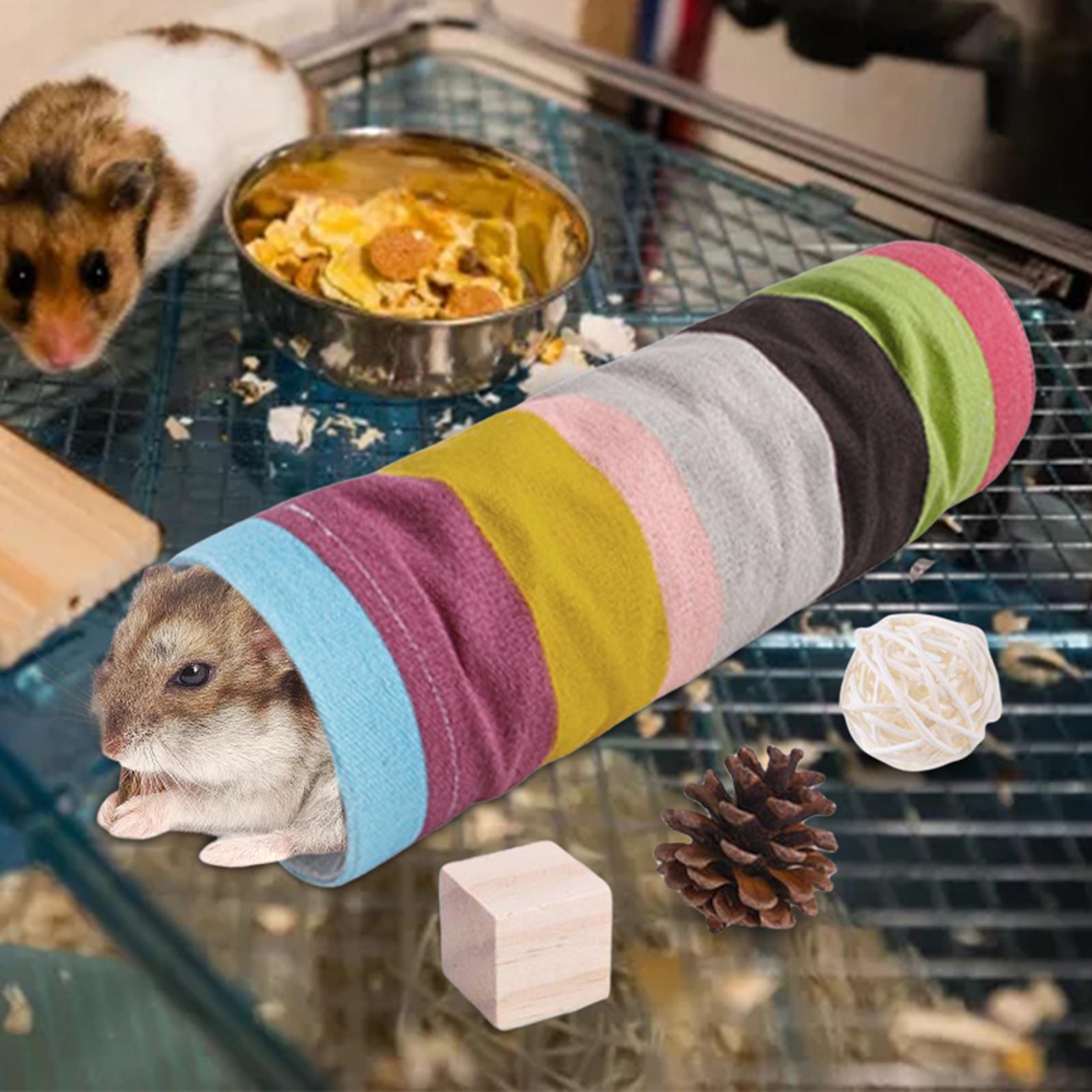 Hamster Chew Toys Set Small Animal Molar Toys Care Accessories for Guinea Pigs，Chinchillas，Gerbils，Mouse Rodents Toy Swing Carrot Rattan Ball -