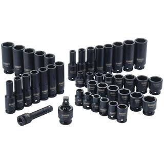 DW 38 in. Drive Impact Socket Set (42-Piece) and 38 in. Pneumatic Ratchet DWMT70776W19248