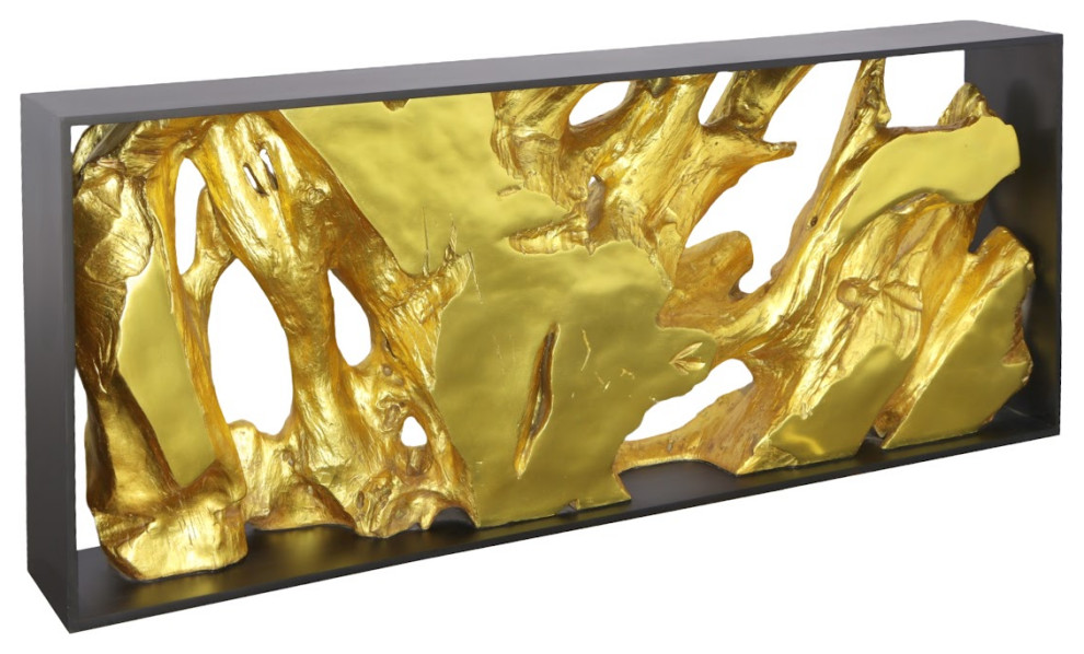 Cast Root Framed Console Table  Wood Frame  Resin  Gold Leaf   Contemporary   Console Tables   by Phillips Collection  Houzz