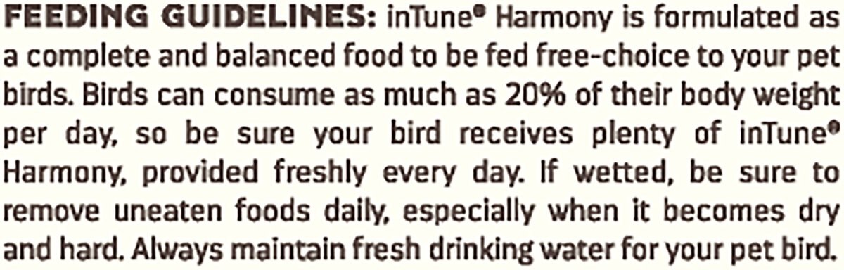 Higgins inTune Harmony Parakeet Bird Food