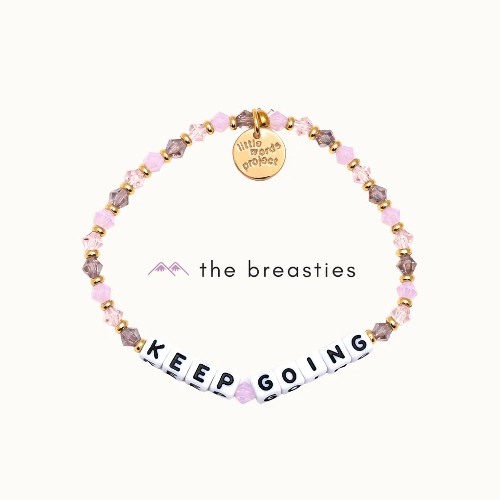 Little Words Project  Keep Going- Breast Cancer Bracelet - S/M