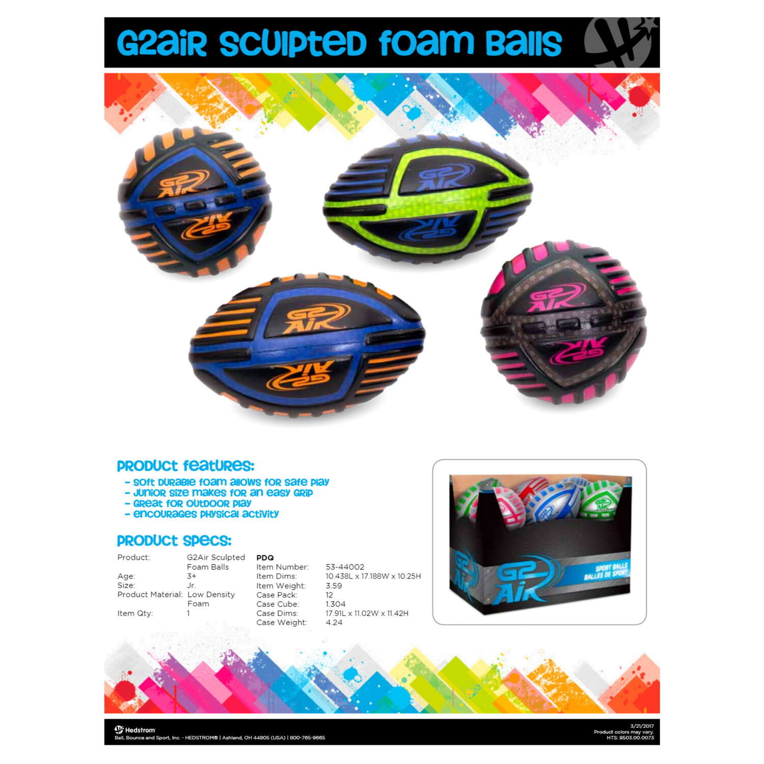 Hedstrom G2Air Junior Ball Assortment