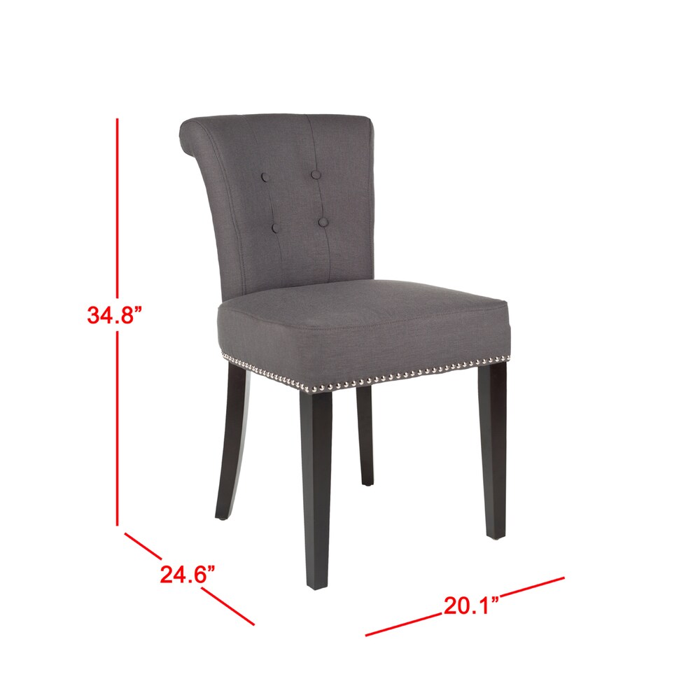 SAFAVIEH En Vogue Dining Carrie Polyester Dining Chairs (Set of 2)   19.5\