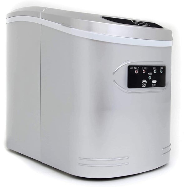 Whynter Compact Ice Maker， 27-Pound， Metallic Silver