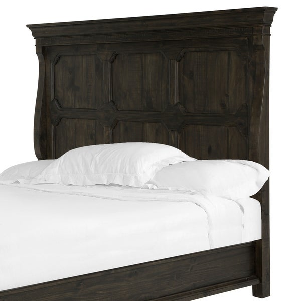 Bellamy Traditional Peppercorn Queen Panel Bed Headboard - - 20191328