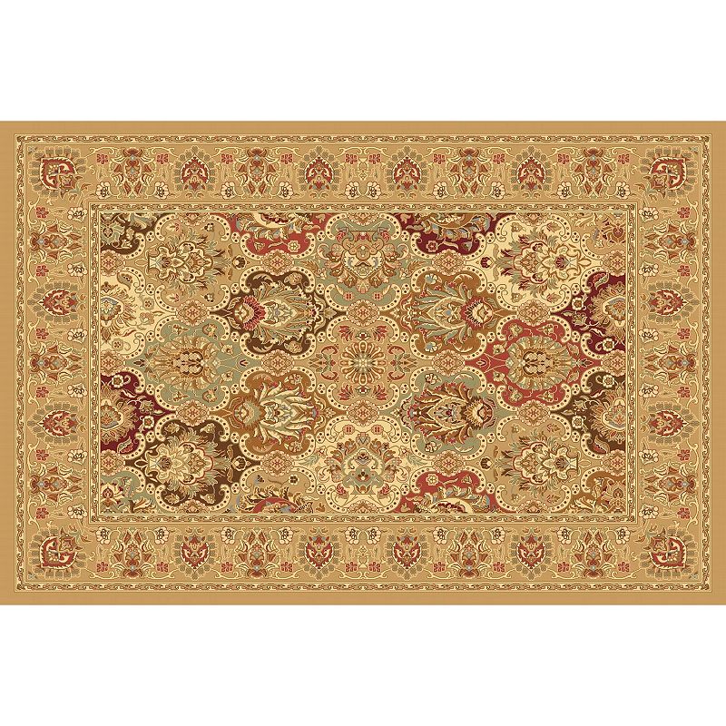 Rugs America New Vision Panel Framed Floral Rug