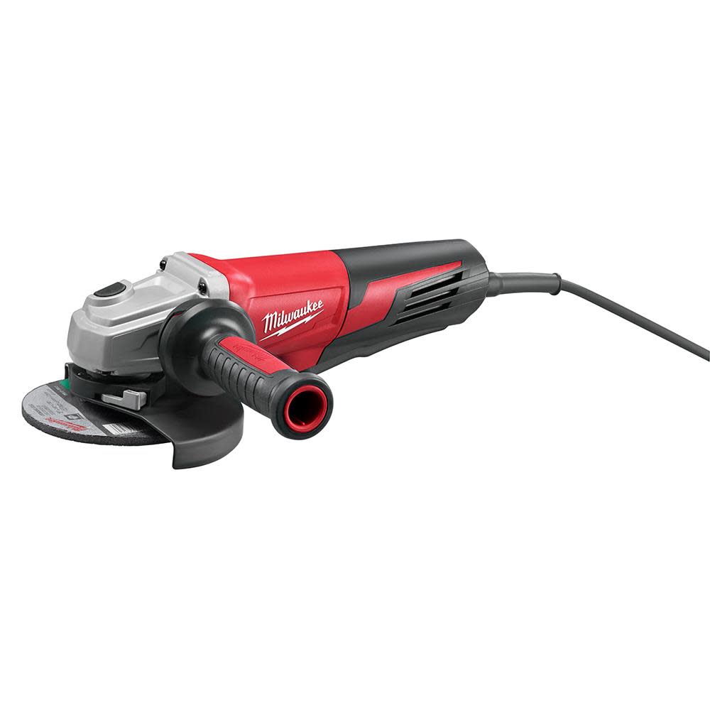 13 Amp 6 In. Small Angle Grinder Paddle， Lock-On ;