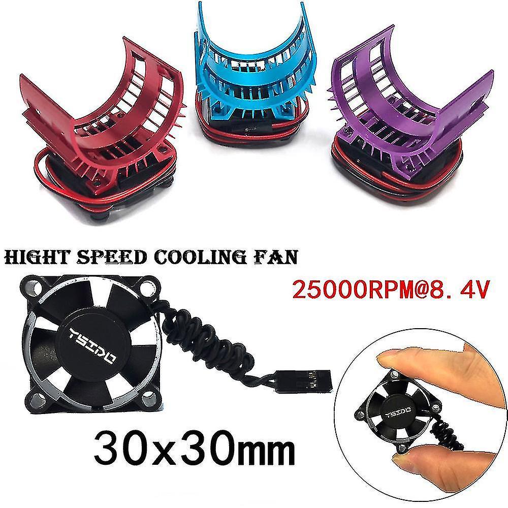 Motor Heatsink Cover Cooling Fan For 144001 124019 124018 124016 104001 Rc Car 540 550 3650 Motor H