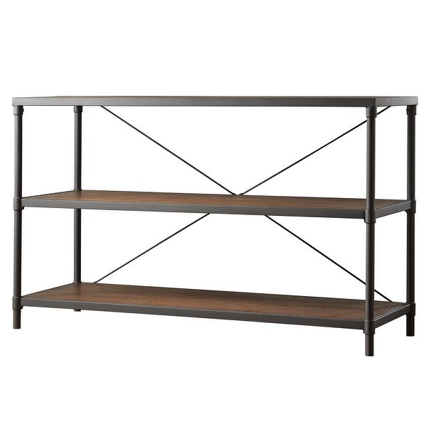 Harrison Industrial Rustic Pipe Frame TV Stand Console Table by iNSPIRE Q Classic