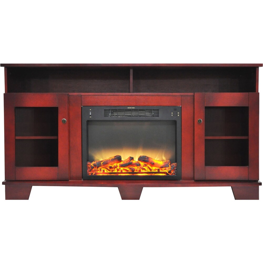 Cambridge Savona 59 inch Cherry Electric Fireplace/Media Stand