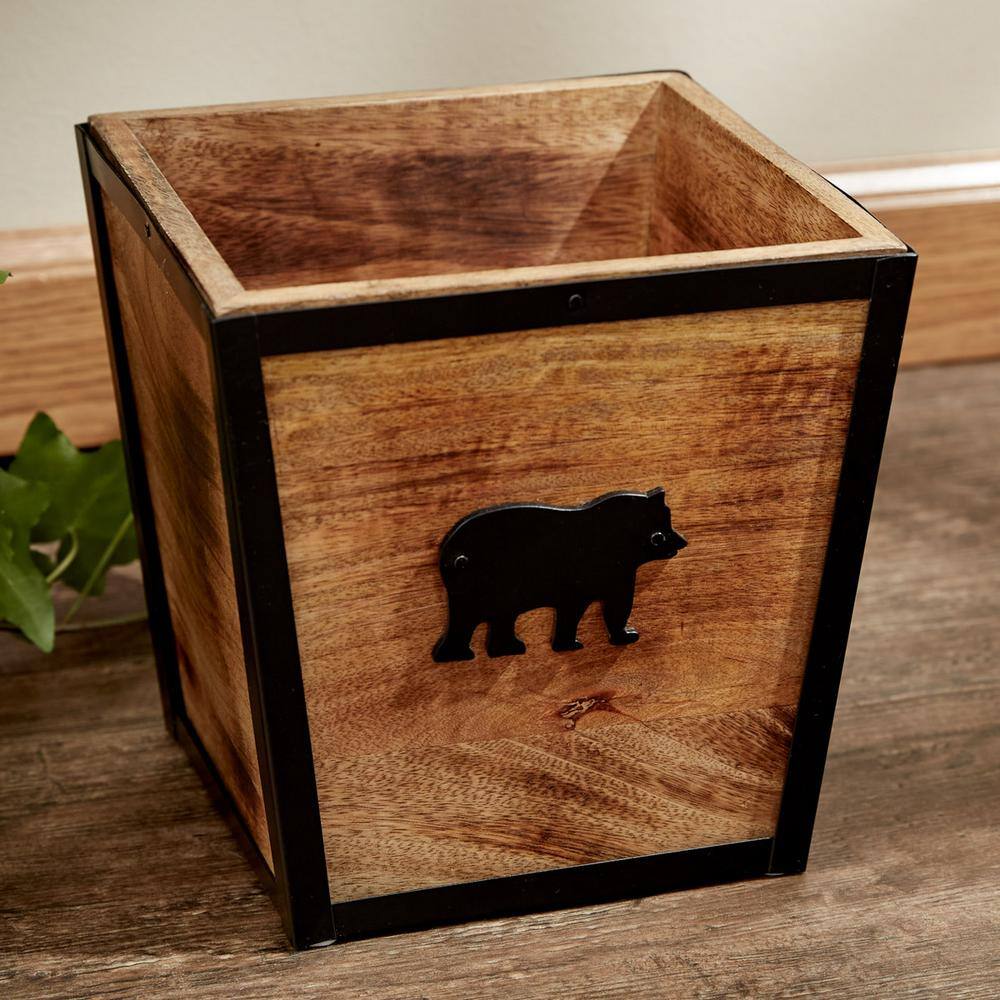 Park Designs Wild Woods Bear Waste Basket 8599-708