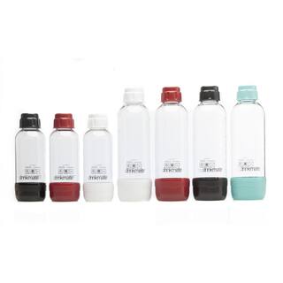 DrinkMate 1 L Black Carbonating Water Machine Bottles (2-Pack) 001-02-2X