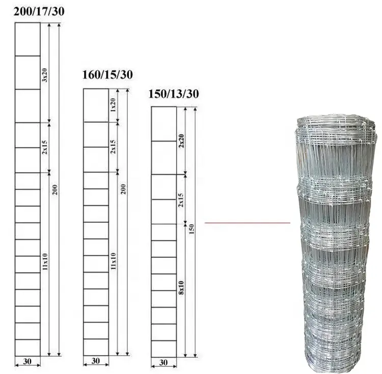 Cheap high quality factory direct supply cattle fence roll farm fence